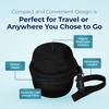 image:imageAdaptive Sound Technologies Carrying Case for LectroFan Micro amp Micro2  Case for Sound Machine with a Hybrid Shell Exterior a Pocket for Charging Cable and Lanyard Lightweight Design