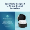image:imageAdaptive Sound Technologies LectroFan Travel Case for Sound Machine  Carrying Case for Sound Machine with a Clamshell Design Silicon Rubber Build ImpactResistant and Zip Closure