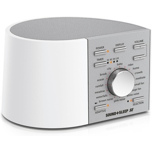 image:imageAdaptive Sound Technologies Sound  Sleep SE White Noise Machine White  White Noise Machine for Focus Support with a Convenient Sleep Timer Builtin Headphone Jack and Precision Volume SettingsSoundSleep SE