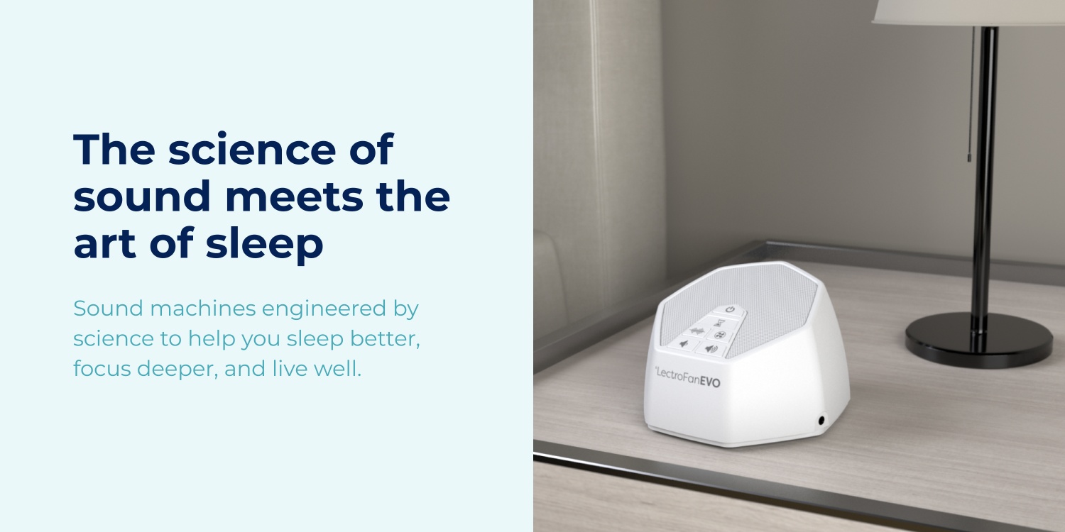 Adaptive Sound Technologies｜LectroFan Classic Sound Machine,Optimize Sleep With Adaptive Audio Tech