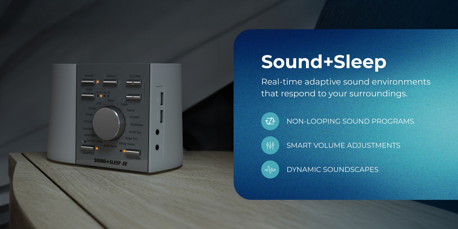 Adaptive Sound Technologies｜LectroFan Classic Sound Machine,Optimize Sleep With Adaptive Audio Tech